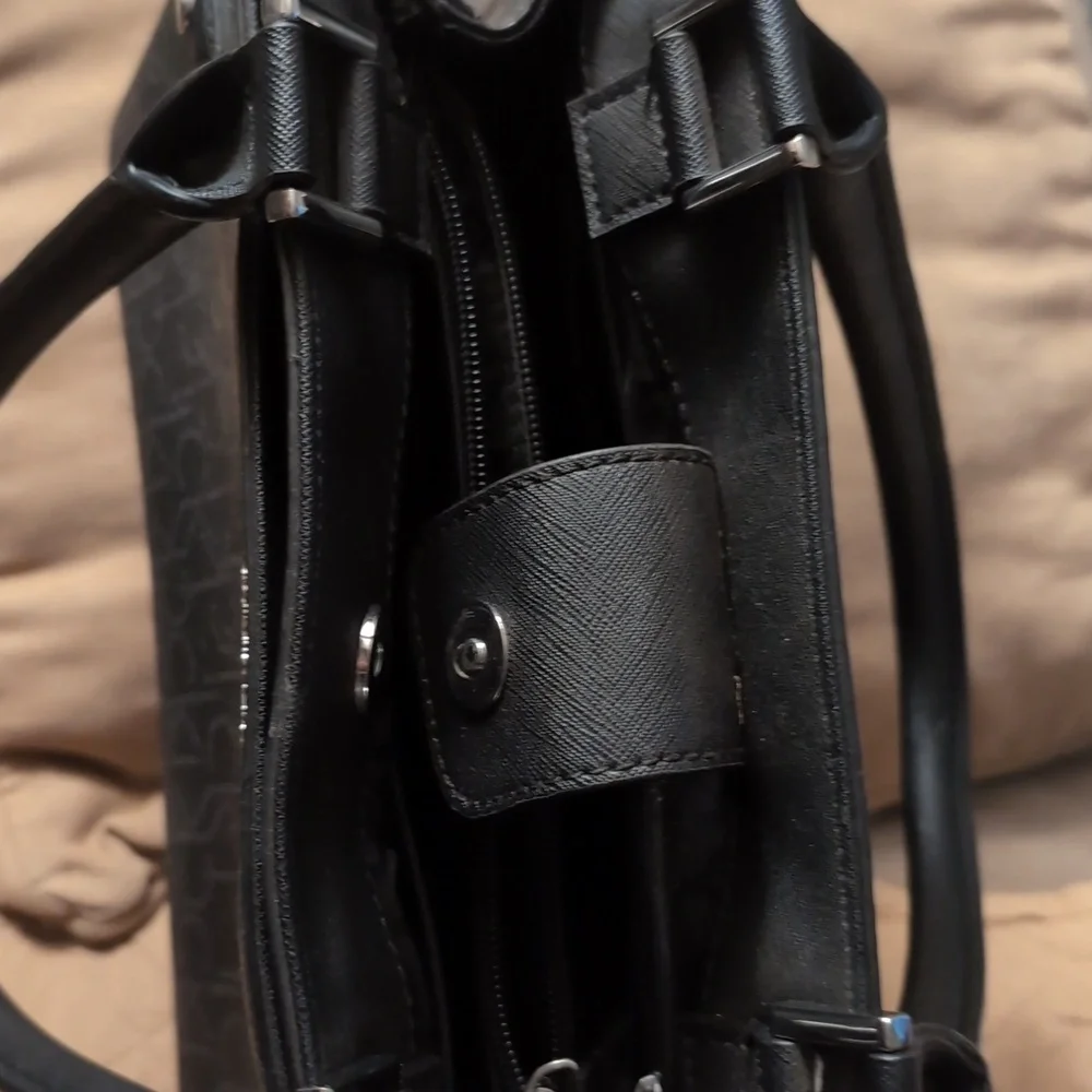Calvin Klein Satchel with Structured Design and Multiple Pockets - Picture 7 of 10